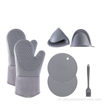 Set sarung tangan oven silikon